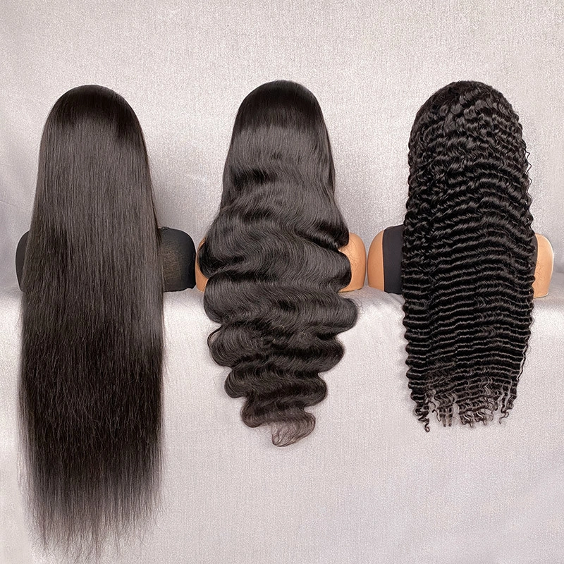30inch Virgin Hair 13x6 HD Lace Frontal Wig Natural Color Wigs